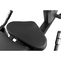 Sole R92 Recumbent Bike's padded seat, image