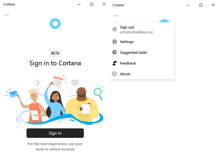 Trucs voor Cortana Feature Trips