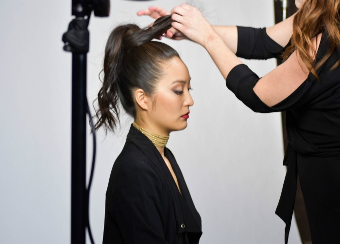 Spring Hair Trends with Hair Cuttery Video + BTS shots of Me Modeling