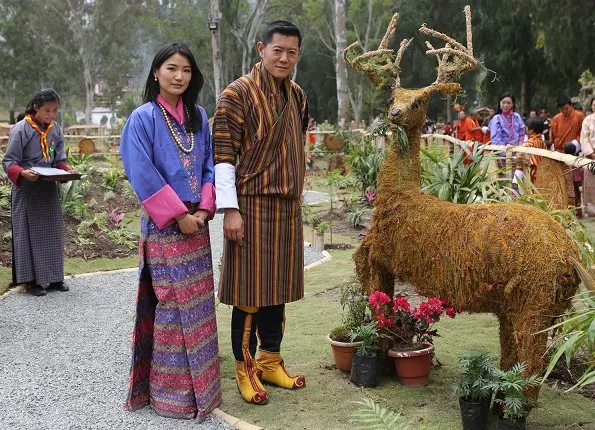 King Jigme Khesar Namgyel Wangchuck and Queen Jetsun Pema opened the 4th Royal Bhutan Flower Exhibition at the Thangzona