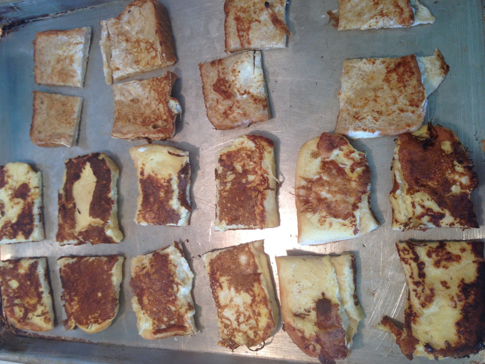 My American Confessions French Toast from Leftover Hamburger Buns