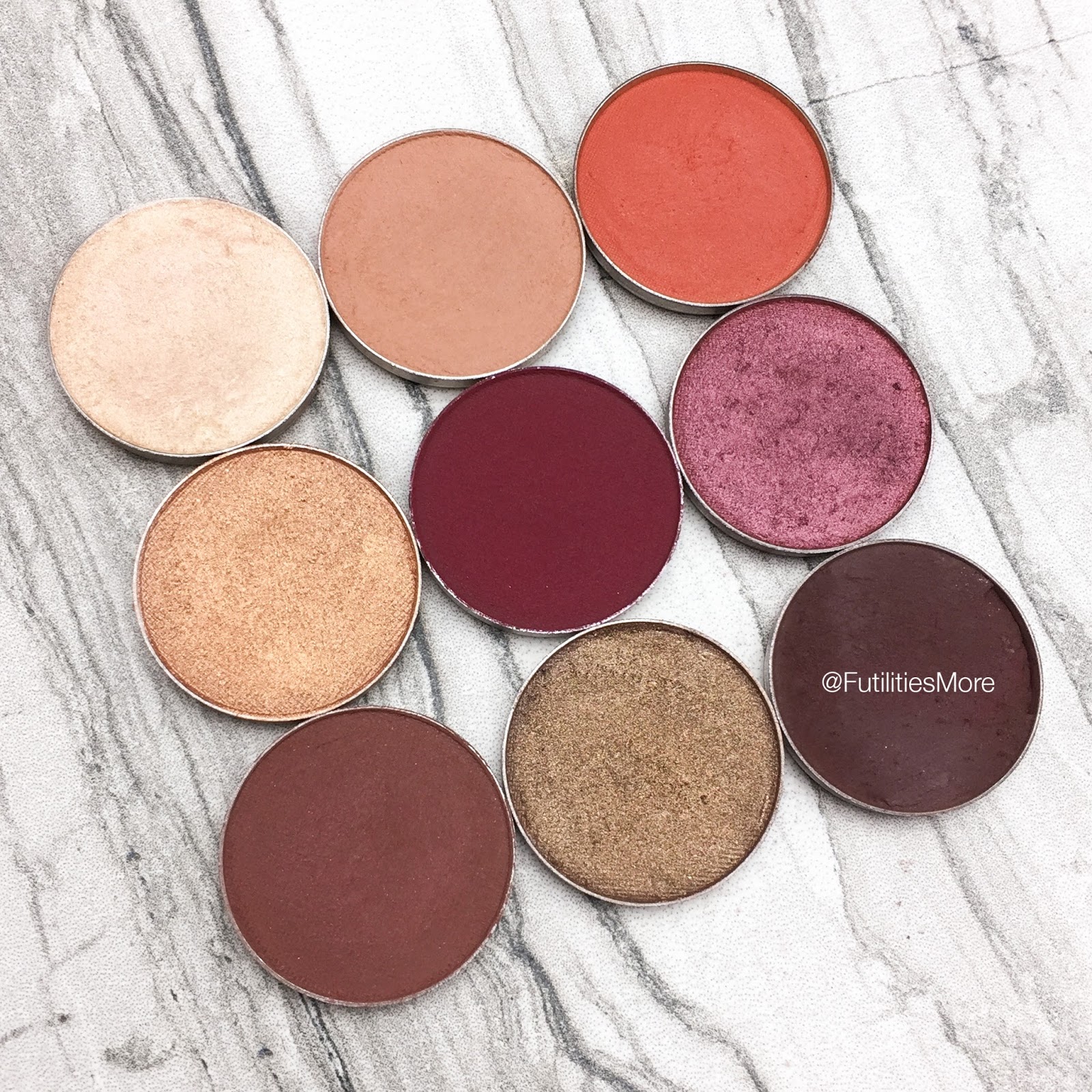 Futilities and More Kylie Cosmetics Burgundy Palette Dupes with Makeup