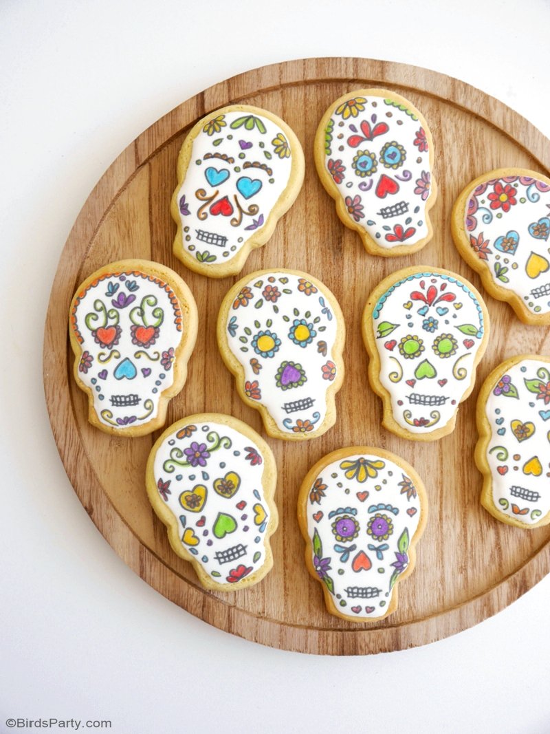 Sugar Skull Cookies Recipe Party Ideas Party Printables Blog