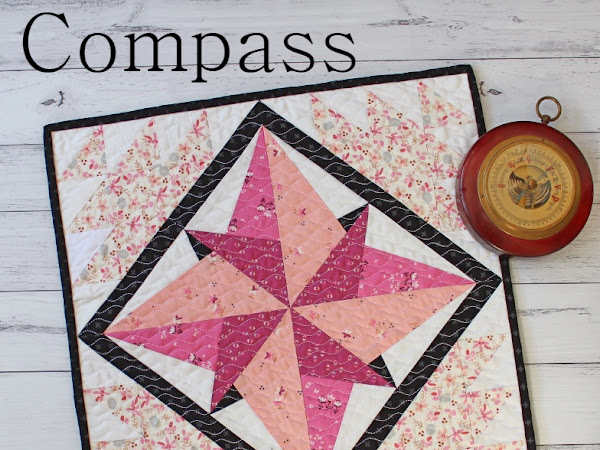 Compass Mini Quilt + Your Free June 2018 calendar