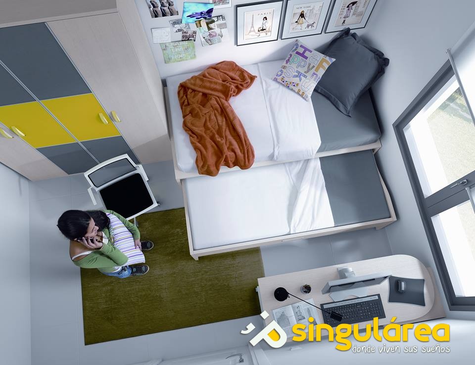 BLOG DORMITORIOS JUVENILES.COM: Cómo amueblar y decorar la habitación