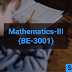 Mathematics III (BE-3001)  - CS,IT,EC