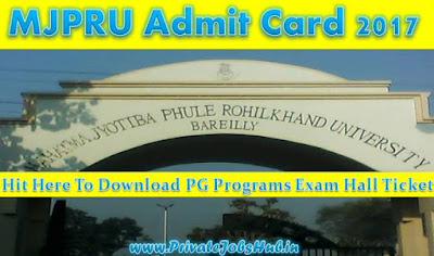 MJPRU Admit Card