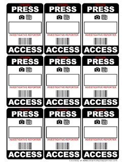 Free printable DIY press passes  |  www.3Garnets2Sapphires.com