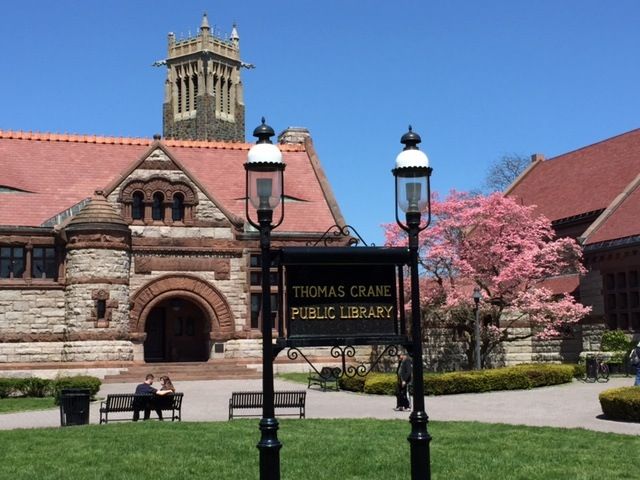 A Positive Outlook: The Thomas Crane Public Library in Springtime A Positive Outlook: The Thomas Crane Public Library in Springtime