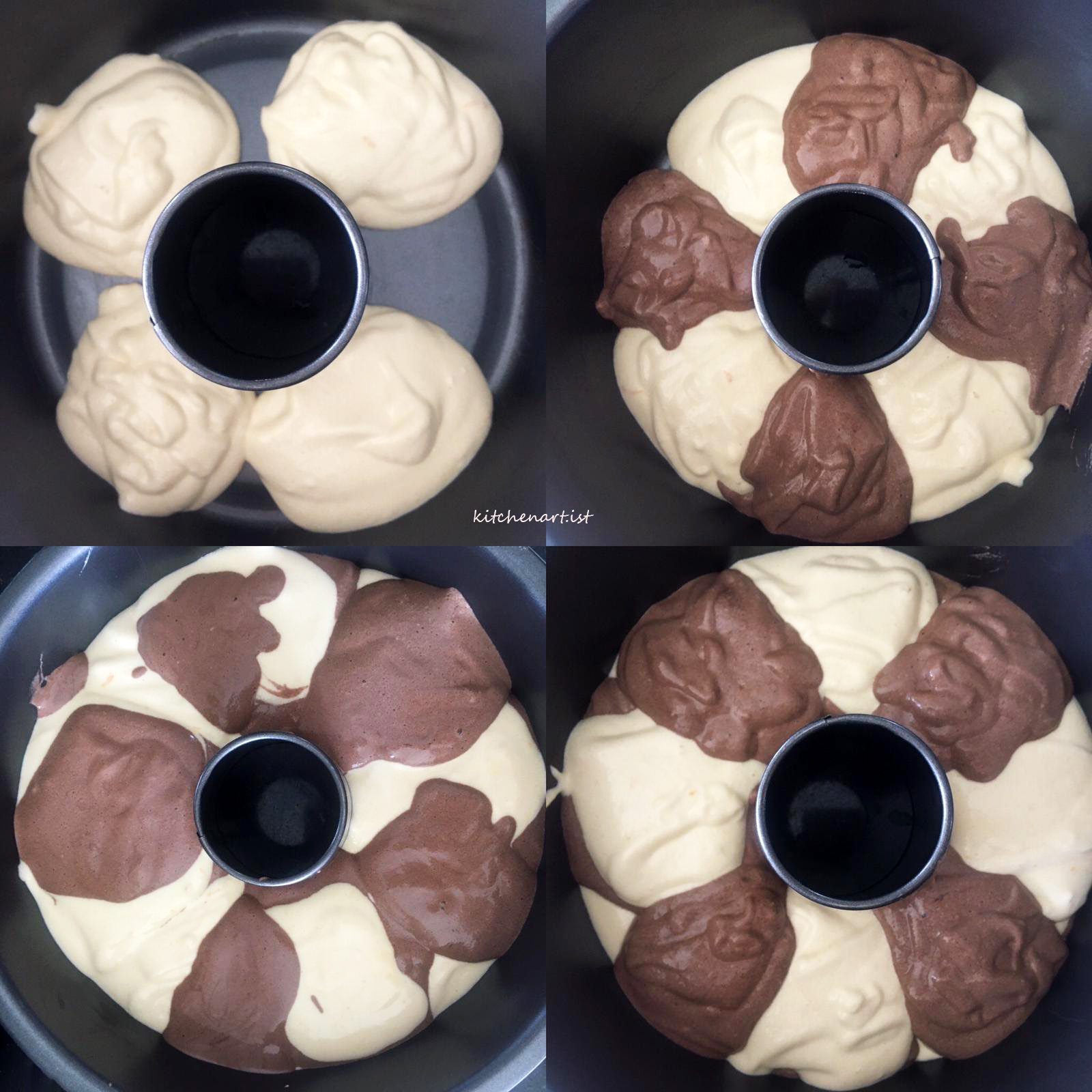 Mermer Glazürlü Mermer Şifon Kek Kitchen Artist