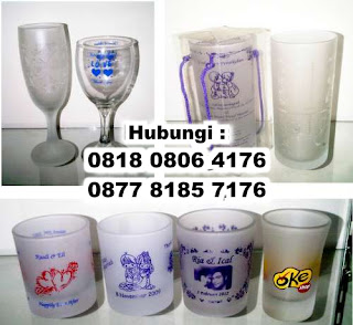 Jual Souvenir Gelas pernikahan Murah