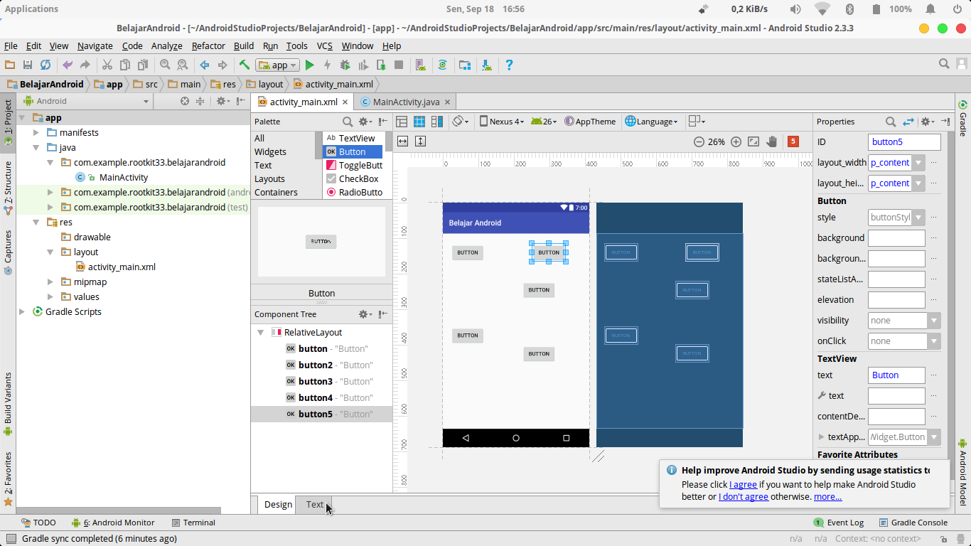 [Android][Layout][XML] Mengenal Teknik Layouting XML Pada Android Studio