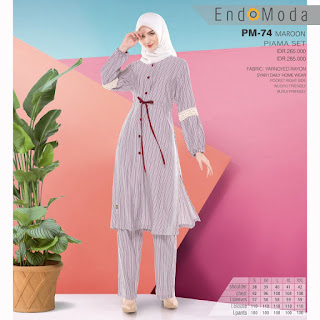 KOLEKSI ENDOMODA TERBARU PIAMA SET PM 74