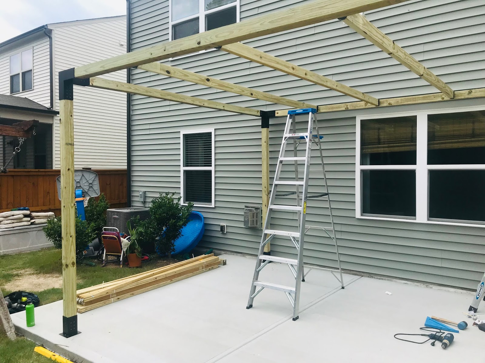 How to Build a Modern Pergola with TOJA GRID Pretty Real