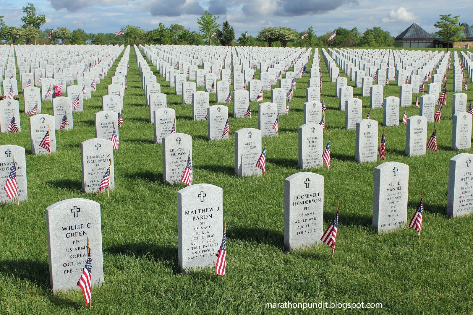 Marathon Pundit Abraham Lincoln National Cemetery on Memorial Day Weekend