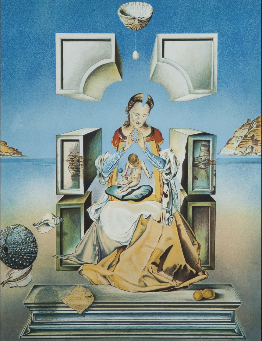 мадонна дали картина. мадонна порт-льигата сальвадор. сальвадор дали святая елена порт-льигата. атомная леда картина сальвадора дали. сальвадор дали гала у окна.