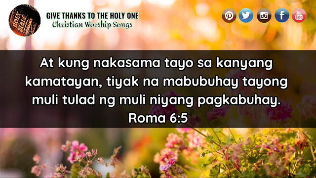 Give Thanks ToThe Holy One Tagalog Bible Verse About Resurrection