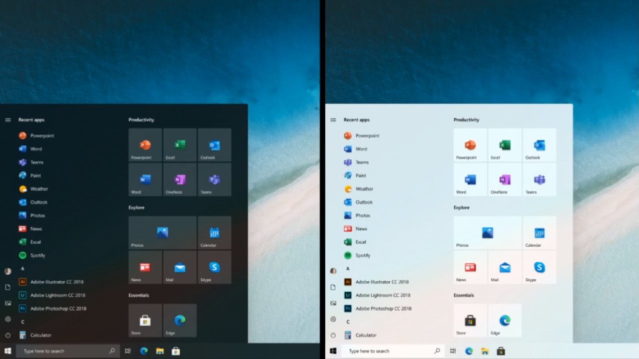 Microsoft è al lavoro per implementare presto il nuovo menu Start di Windows 10