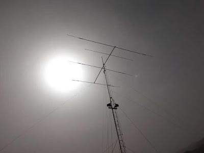 Sandsturm über meiner KW Antenne