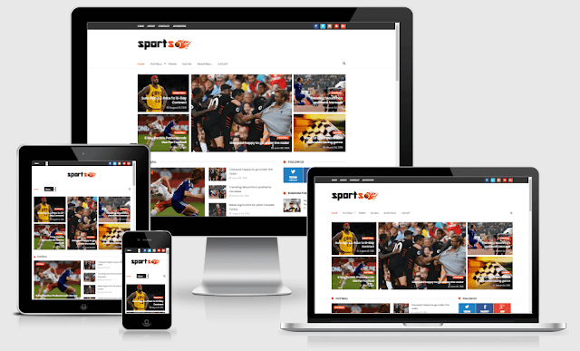 Sports Mag Responsive Sports Blogger Template Free Download