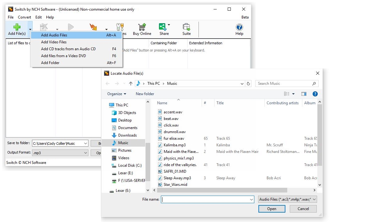Change Audio to MP3 Format with Switch Do More With Software