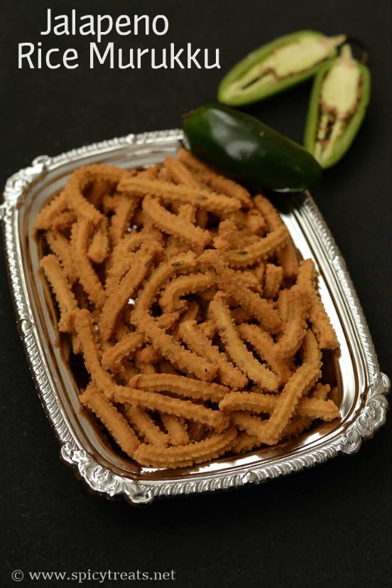 Spicy Treats Jalapeno Murukku Jalapeno Rice Murukku Recipe Spicy