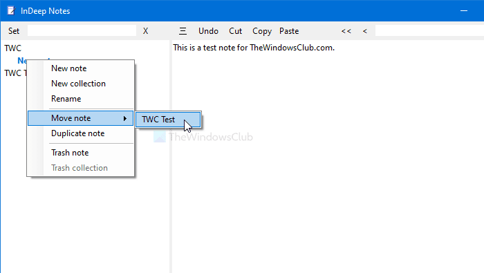 InDeep Notes는 Windows 10용 무료 휴대용 메모 작성 앱입니다.