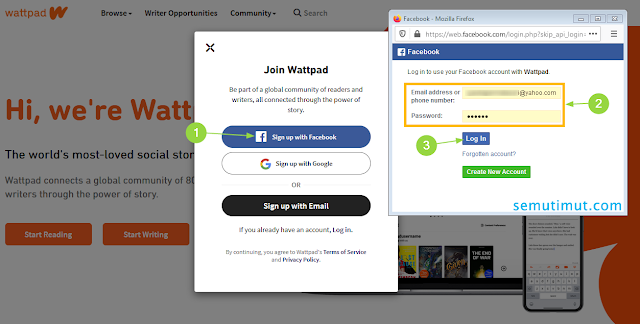 Cara Daftar Wattpad Tanpa Email itu Mudah SemutImut