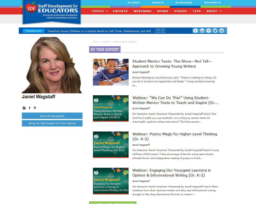 View My Complimentary SDE Literacy Webinars