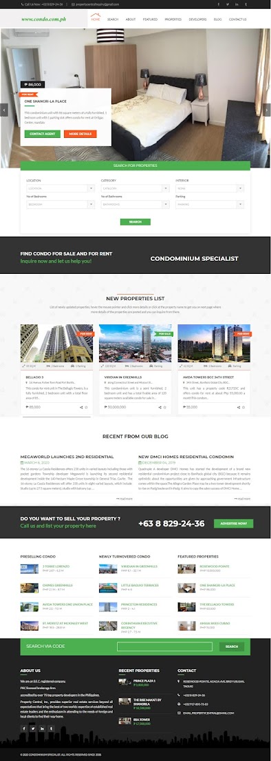 CONDO.COM.PH CONDOMINIUM SPECIALIST WEBDESIGN 2019