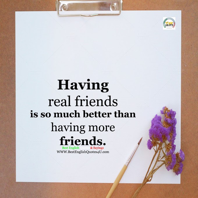 Having real friends is so much better...