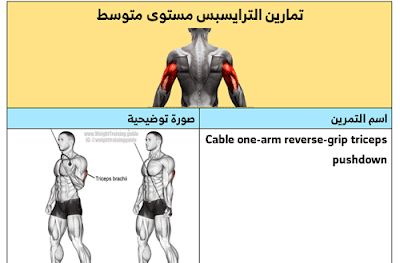 تمارين الترايسبس