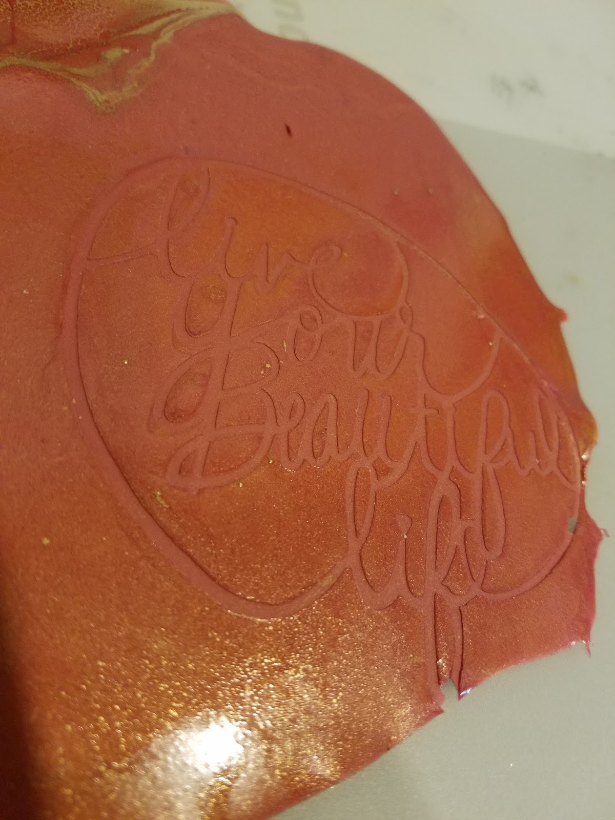 BoHo Chic DIY Dream Catcher with resin and stencils