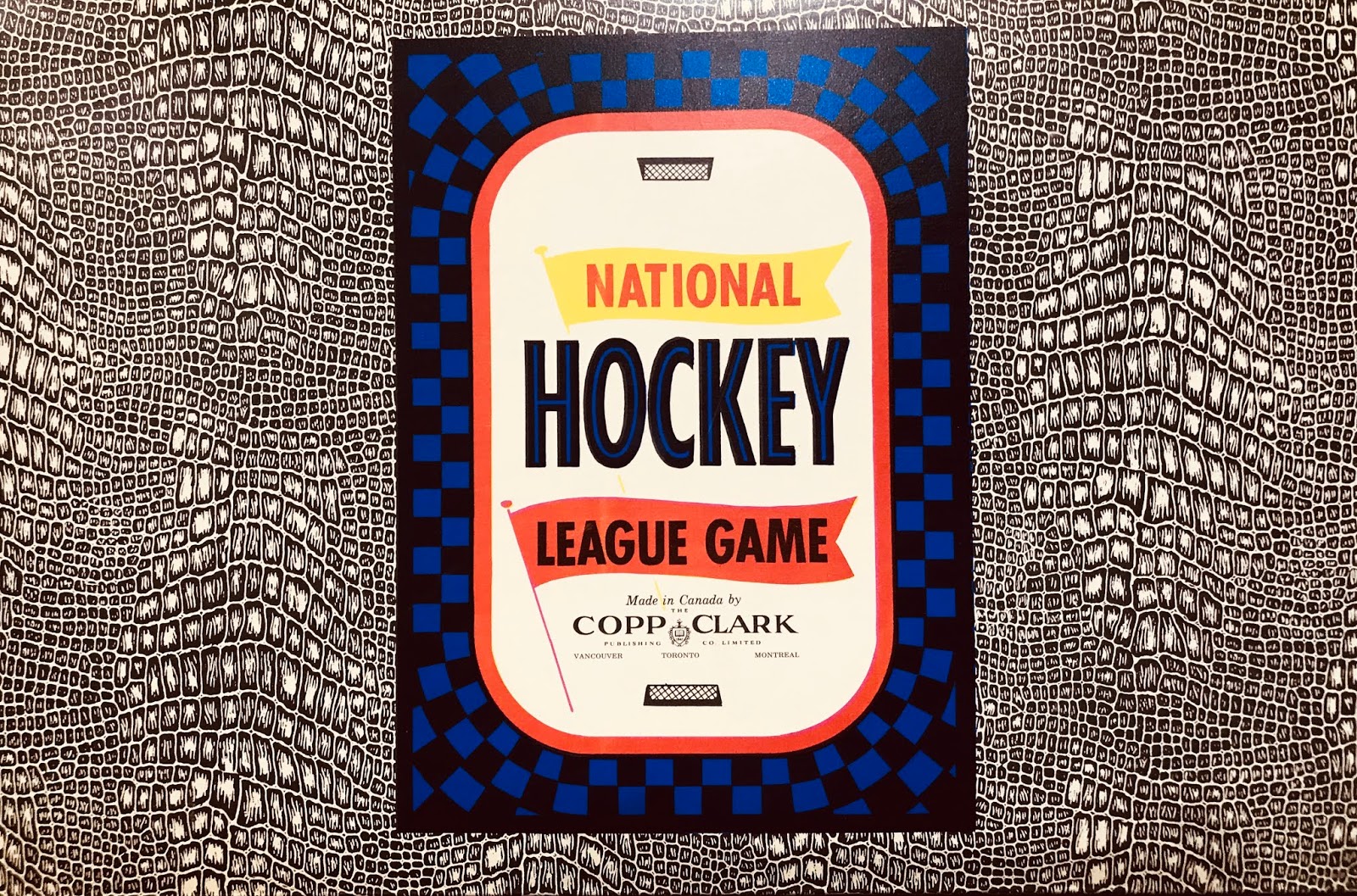 1957 Copp Clark NHL Board Game, Maple Leafs vs. Canadiens