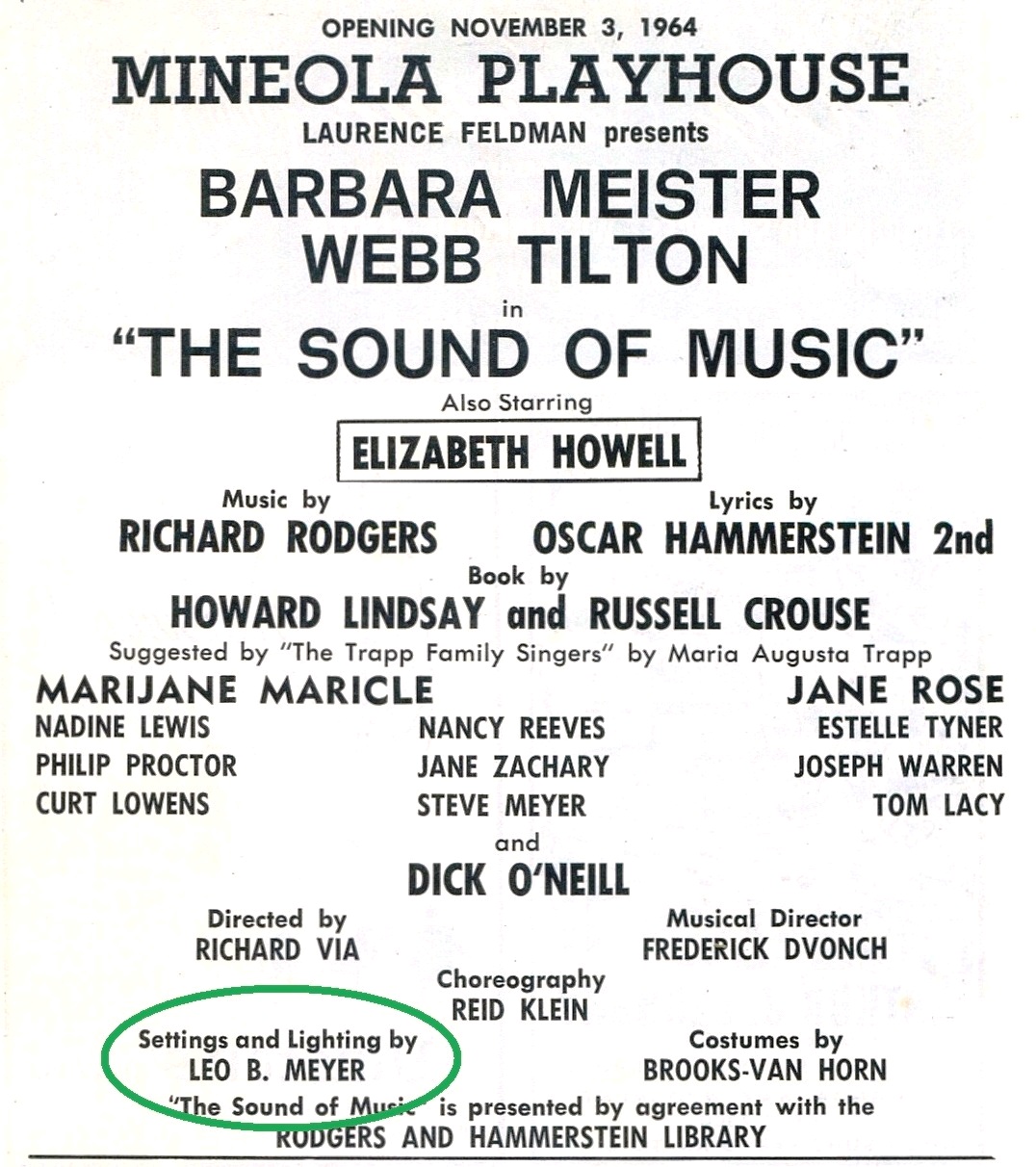 VINTAGE THEATRE CATALOGS MINEOLA PLAYHOUSE PROGRAM BOOK 1964