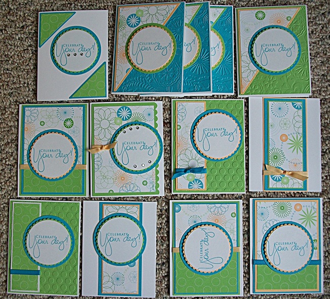 Stamping with a mission my one sheet wonder 13 cards 