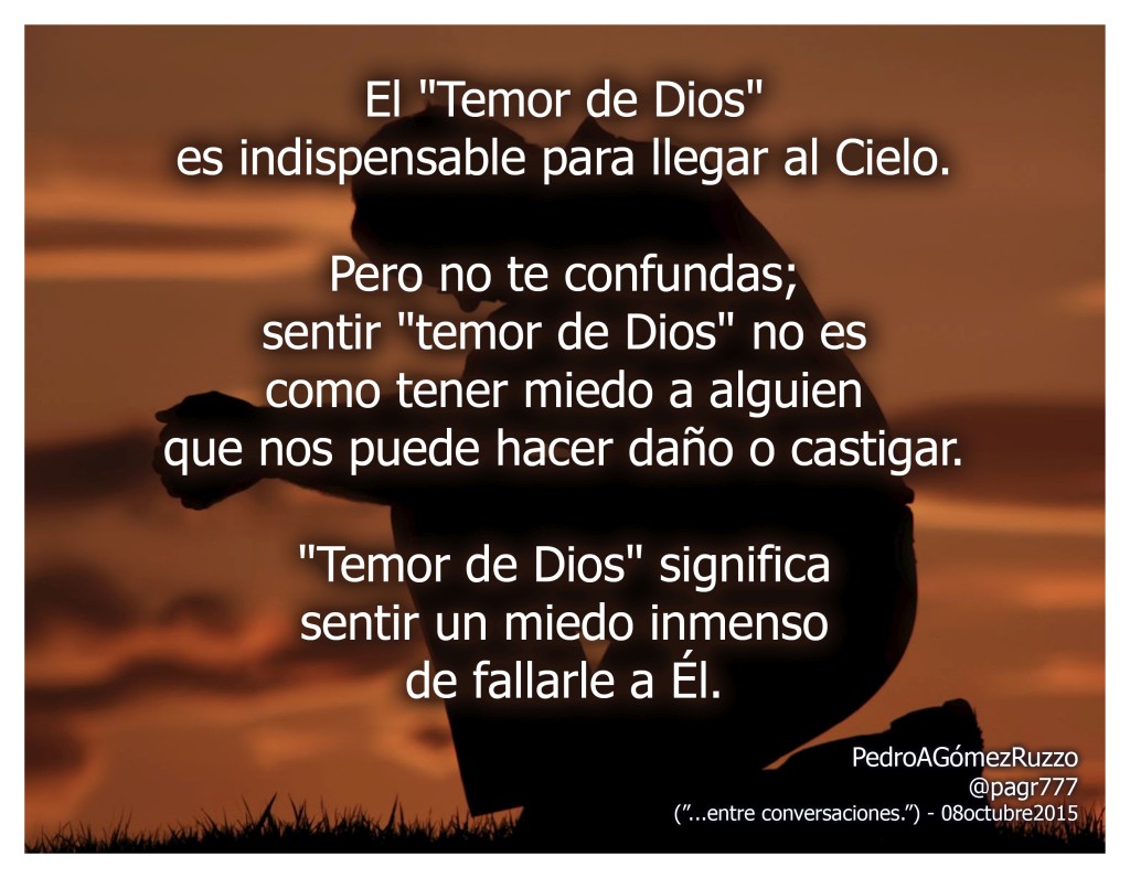 Carteles Maestros Sentir temor de Dios