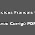 Exercices Francais CM1 avec Corrigé PDF
