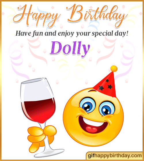 Happy Birthday Dolly Gif boomerangstory