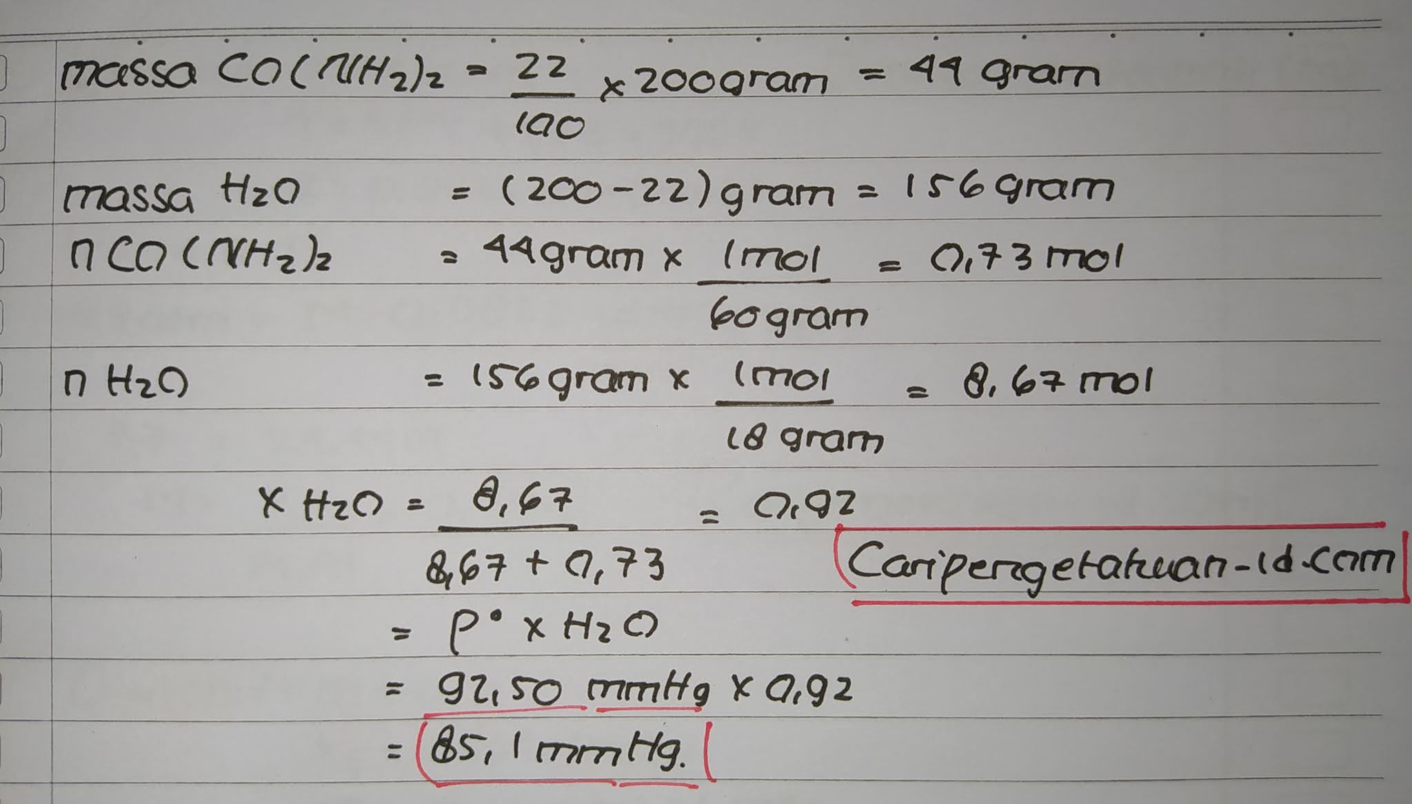 50+ Soal Sifat Koligatif Larutan (SOAL UAS KIMIA) Pilihan