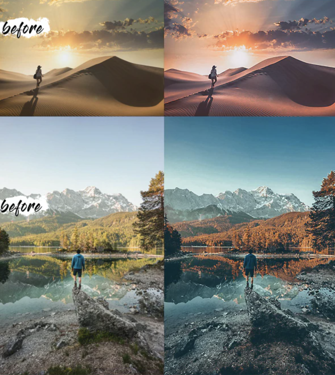 Landscape Camera Raw Presets + Mobile & Desktop (XMP, LR, DNG)