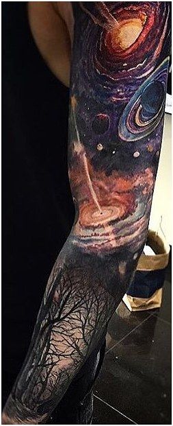 Space Tattoo Sleeve for men