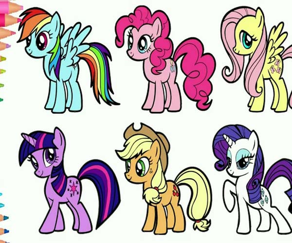 gambar kuda poni untuk mewarnai | mari mewarnai gambar