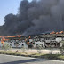उत्तर प्रदेश परिवहन लिखी तीन लग्जरी बसें लखनऊ में आग के हवाले luxury-buses-fire-in-Lucknow