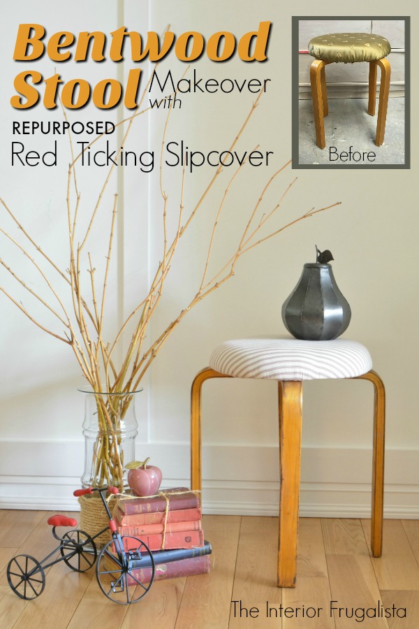 A Quick Farmhouse Style IKEA Bentwood Stool Makeover The Interior