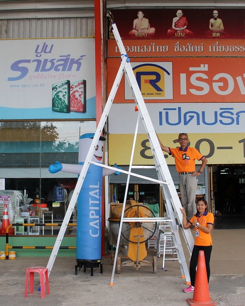 Buriram Maktec Power Tools Heavy Duty Fiberglass Ladders & Aluminum