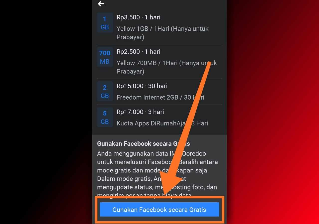 Cara membuat Facebook gratis bukan mode gratis