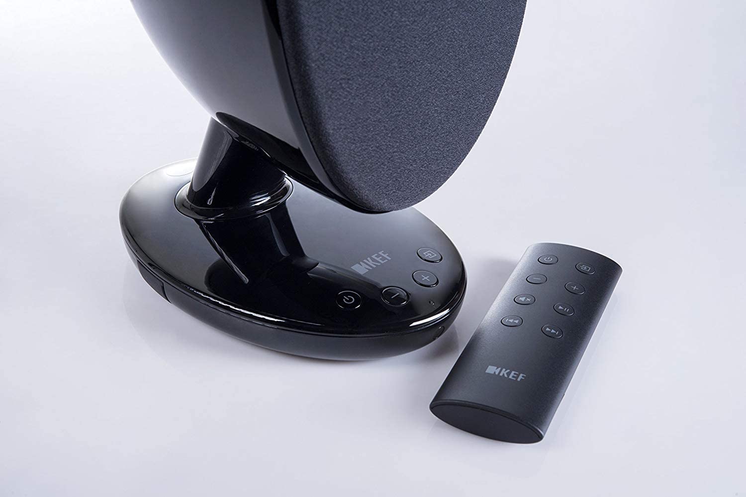 KEF EGG Versatile Desktop Speaker System Gloss Black (Pair)