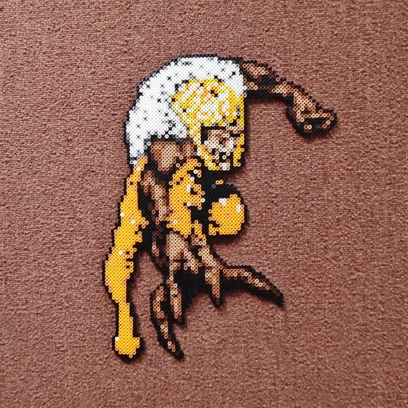 Long Black Fingers Sabretooth Perler Bead