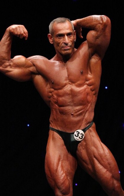 Posing On Stage, Master Bodybuilders